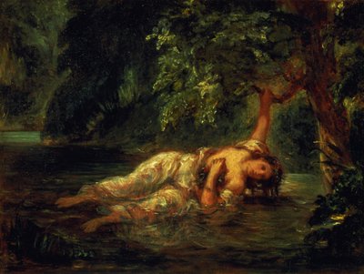 The Death of Ophelia by Ferdinand Victor Eugene Delacroix